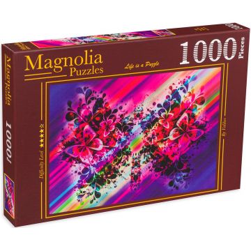 Puzzle Magnolia din 1000 de piese - Fluturi