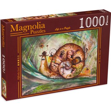 Puzzle Magnolia din 1000 de piese - Melc