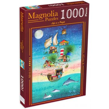 Puzzle Magnolia din 1000 de piese - Navă magică pe mare