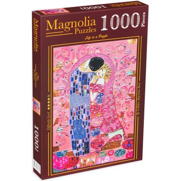 Puzzle Magnolia din 1000 de piese - Sărut în roz