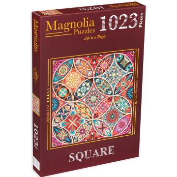 Puzzle Magnolia din 1023 de piese - Mandala