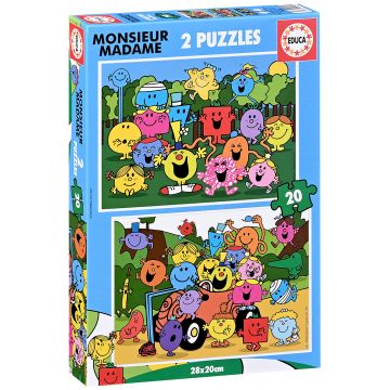 Puzzle pentru copii Educa din 2 x 20 de piese - Oamenii
