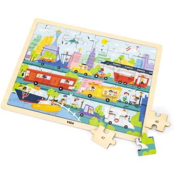 Puzzle pentru copii Viga - City, 48 piese