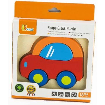 Puzzle pentru copii Viga - Mașină, 5 piese