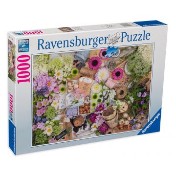 Puzzle Ravensburger cu 1000 de piese - Flori frumoase