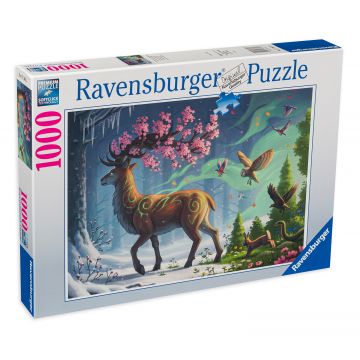 Puzzle Ravensburger din 1000 de piese - Căprioara din primăvară