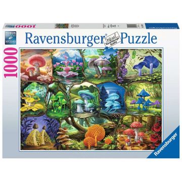 Puzzle Ravensburger din 1000 de piese - Ciuperci frumoase
