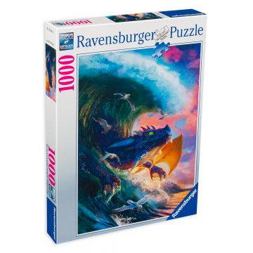 Puzzle Ravensburger din 1000 de piese - Competiția cu dragoni