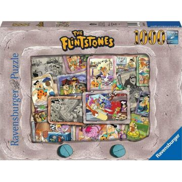Puzzle Ravensburger din 1000 de piese - Familie Flintstone