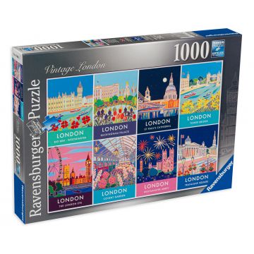 Puzzle Ravensburger din 1000 de piese - Londra vintage