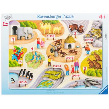 Puzzle Ravensburger din 17 de piese - Primele mele numere până la 5
