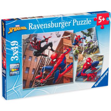 Puzzle Ravensburger din 3 x 49 de piese - Spiderman