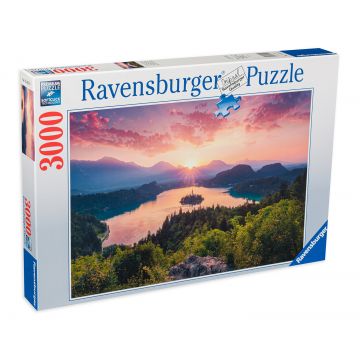 Puzzle Ravensburger din 3000 de piese - Lacul Bled, Slovenia