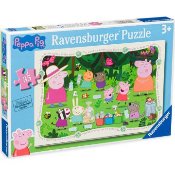 Puzzle Ravensburger din 35 de piese - Peppa și prietenii