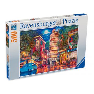 Puzzle Ravensburger din 500 de piese - O seară la Pisa
