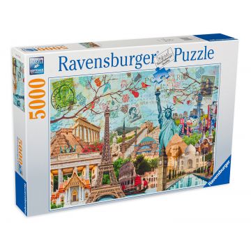 Puzzle Ravensburger din 5000 de piese - Colaj: Marele oraș