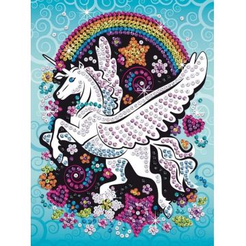 Sequin Art - Artă cu paiete, Unicorn zburător
