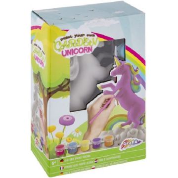 Set creativ Grafix - Desenează-ți propriul unicorn de grădină, 19 cm