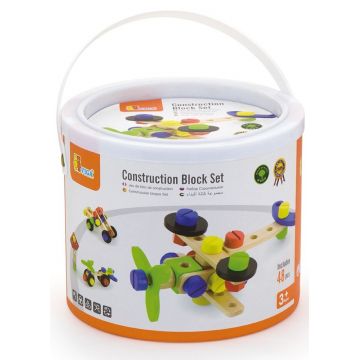 Set de construcții din lemn Viga - 48 de piese