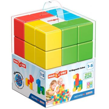 Set de cuburi magnetice Geomag - Magicube, Crystal, 16 de piese