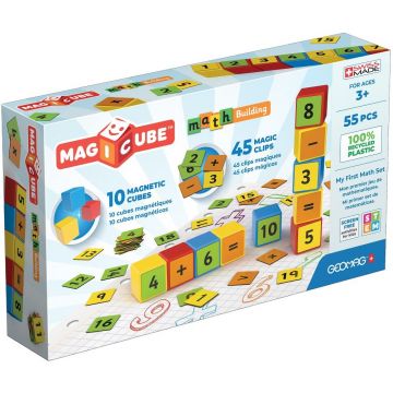 Set de cuburi magnetice Geomag - Magicube, Math Building, 55 de piese