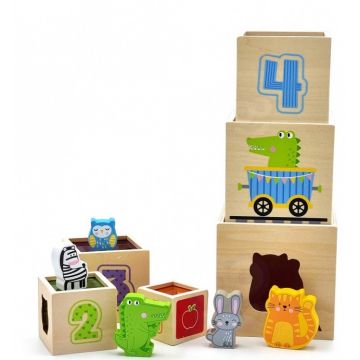 Set de cuburi Viga - Animale