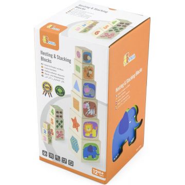 Set de cuburi Viga - Numere și animale