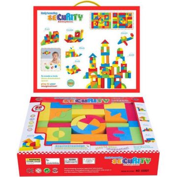 Set pentru copii Raya Toys -Blocuri de construcție, 80 de articole