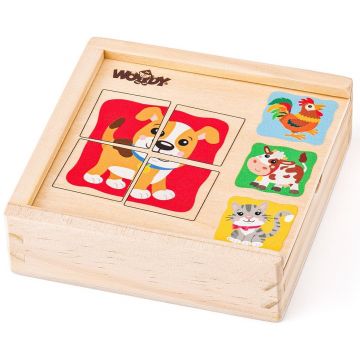 Un set de mini puzzle-uri Woody - Animale
