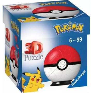 3D Puzzle Ravensburger din 54 de piese - Pokemon: Pokeball