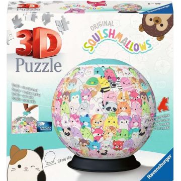 3D Puzzle Ravensburger din 72 de piese - Ball Squishmallows