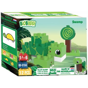 constructor 2 în 1 BioBuddi - Țestoasa, 12 piese