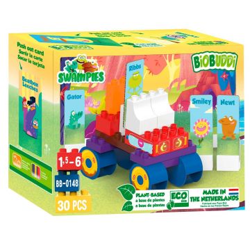 Constructor BioBuddi Swampies - Mașină de curse, 30 de piese