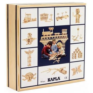 Constructor din lemn Kapla - 100 piese
