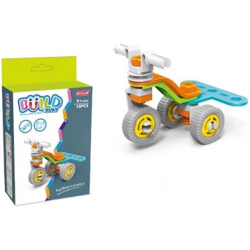 Constructor Hanye Build and play - Motocicletă, 18 piese