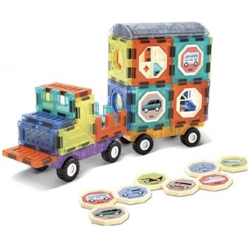 Constructor magnetic pentru copii  Sonne - Stars, 100 piese
