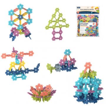 Constructor MeiFen - Flori, 80 de piese