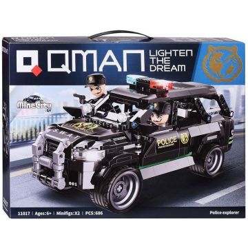 Constructor Qman - Mașină de anchetă a poliției, 686 piese