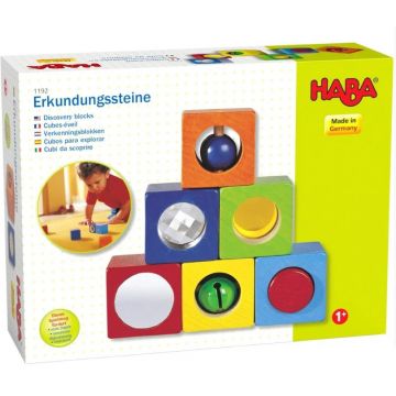 Cuburi din lemn Haba - Efecte acustice, 6 bucăți