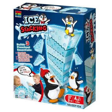 Joc de echilibru pentru copii cu pinguini Kingso - Turnul de gheață