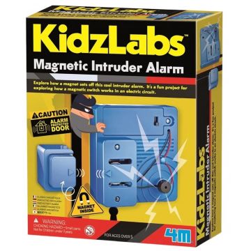 Jucărie de construcție  4M Kidz Labs - Alarmă împotriva intrușilor cu un senzor