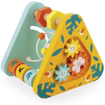 Jucărie din lemn Janod - Triunghi multifuncțional, Tropic
