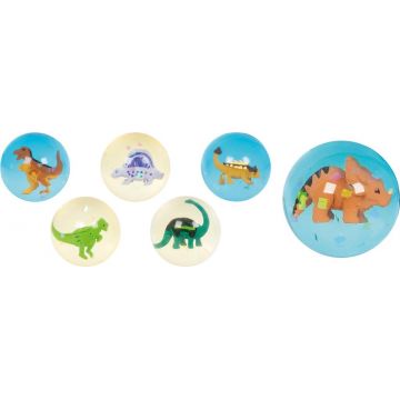 Jucărie pentru copii Goki - Mingiuță săritoare, dinozaur, asortiment