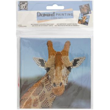 Kit de pictură cu mărgele Grafix - Animale, 2 buc