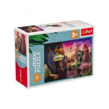 Mini puzzle Trefl din 20 de piese maxi - Dinozauri, asortiment