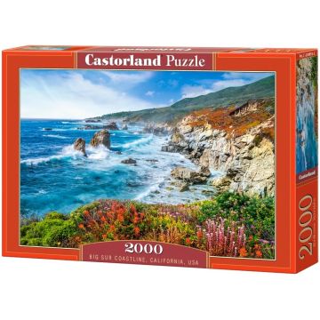 Puzzle Castorland din 2000 de piese - Coasta Big Sur, California, SUA