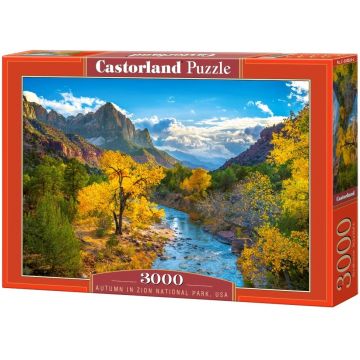 Puzzle Castorland din 3000 de piese - Toamna în Parcul Național Zion, SUA