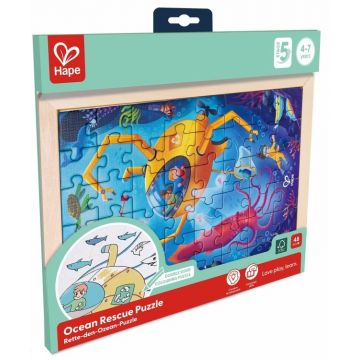 Puzzle din lemn Hape International - Aventuri în ocean