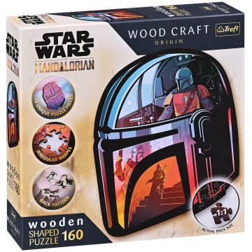 Puzzle din lemn Trefl din 160 piese - The Mandalorian
