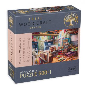 Puzzle din lemn Trefl din 500+1 de piese - Antichități în cameră